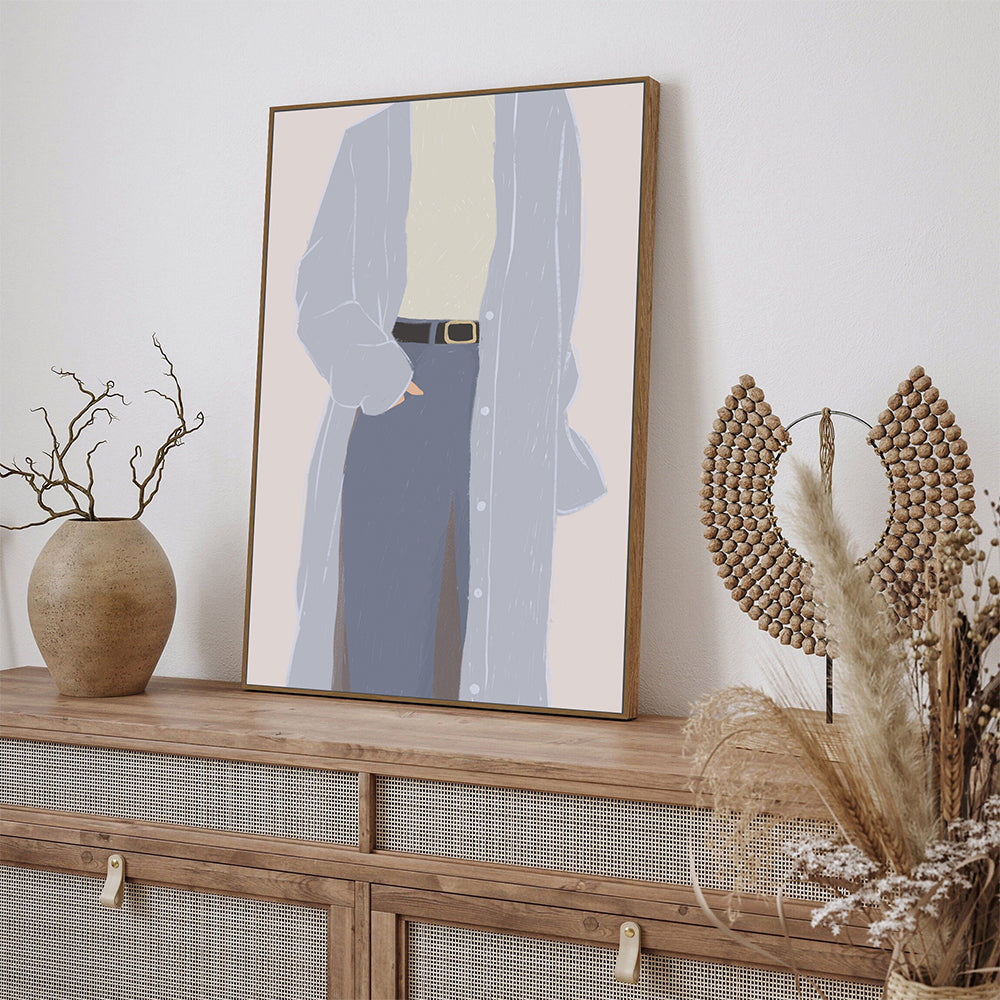 Effortless Cool: Minimalist Fashion Canvas Wall Art
