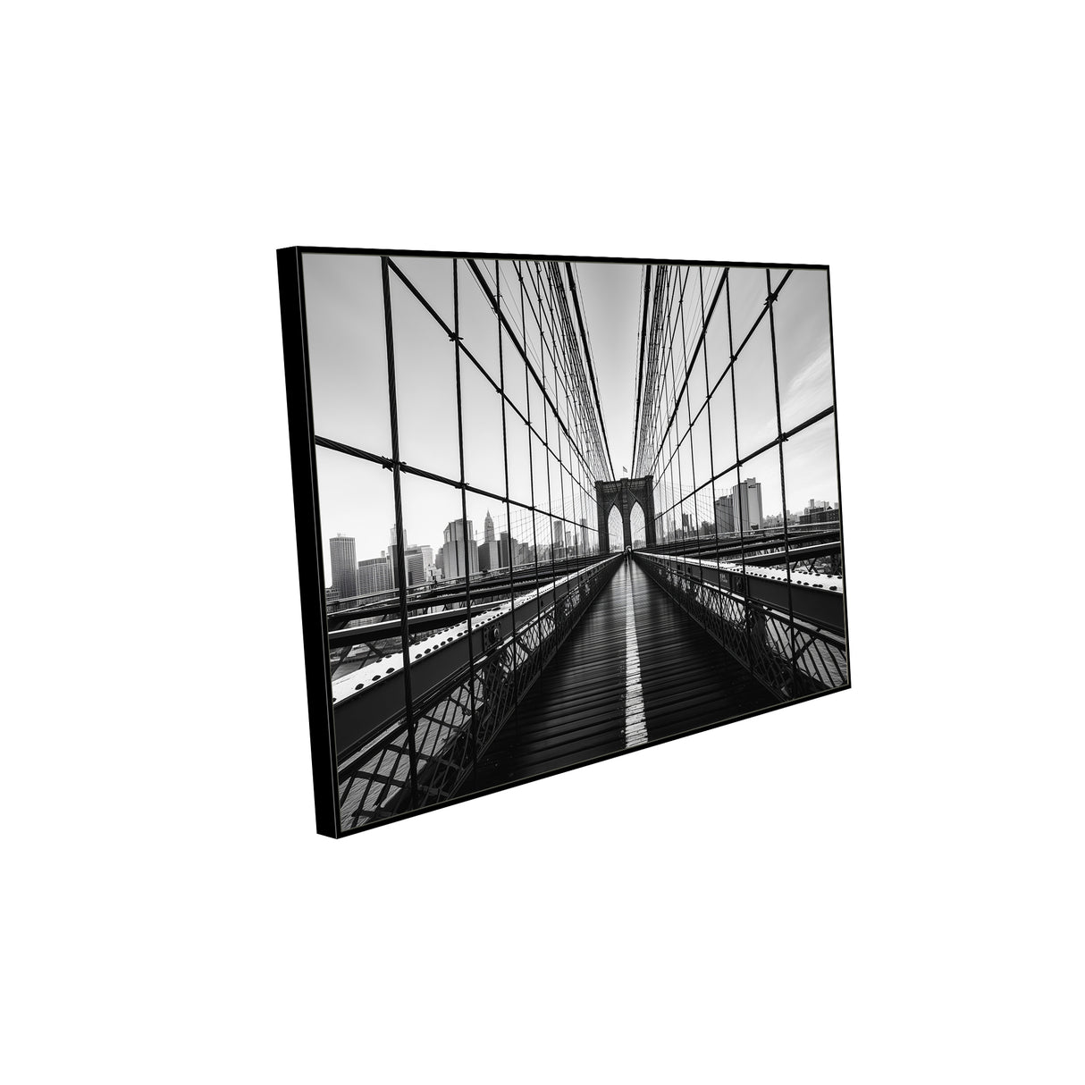 Brooklyn Bridge Perspective Canvas Wall Art
