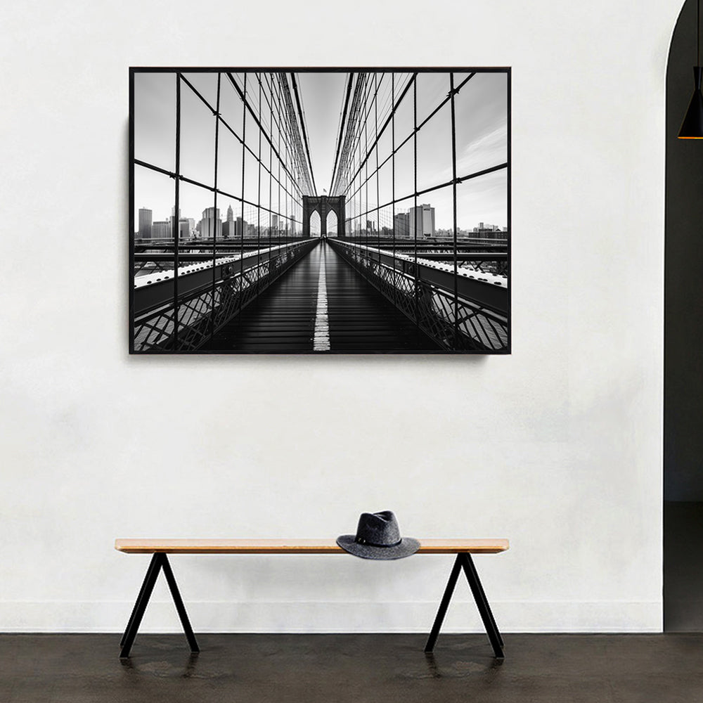 Brooklyn Bridge Perspective Canvas Wall Art