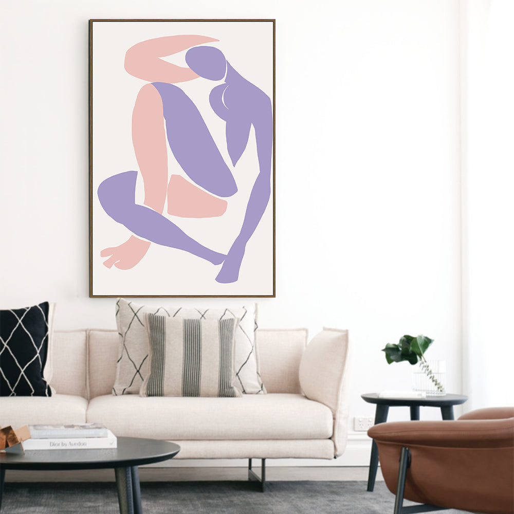 Poise: Minimalist Figure Canvas Wall Art