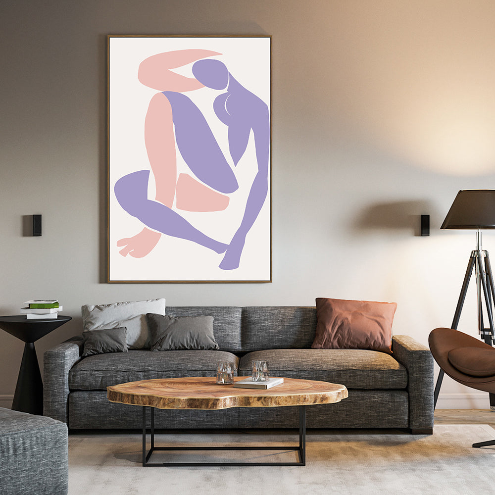 Poise: Minimalist Figure Canvas Wall Art