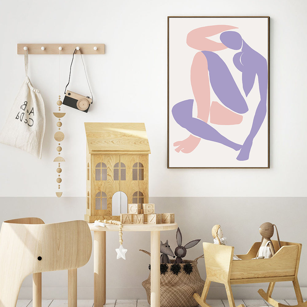 Poise: Minimalist Figure Canvas Wall Art