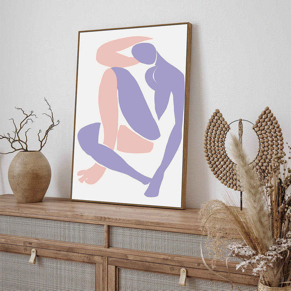 Poise: Minimalist Figure Canvas Wall Art