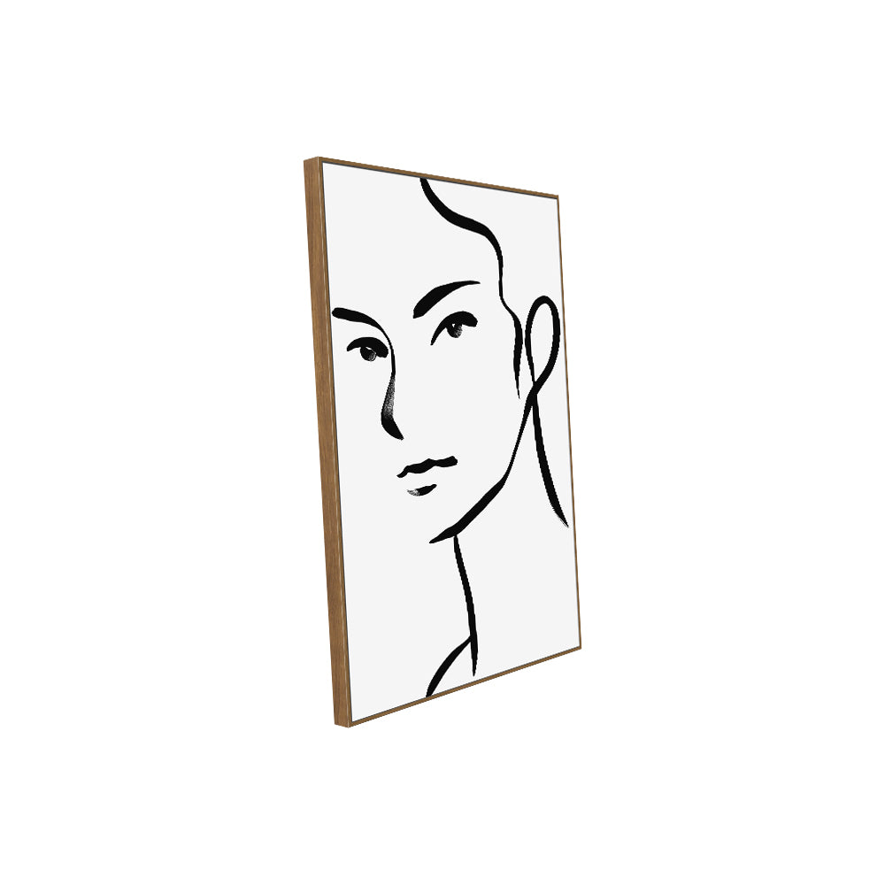 Minimalist Line Art Portrait Canvas Wall Art