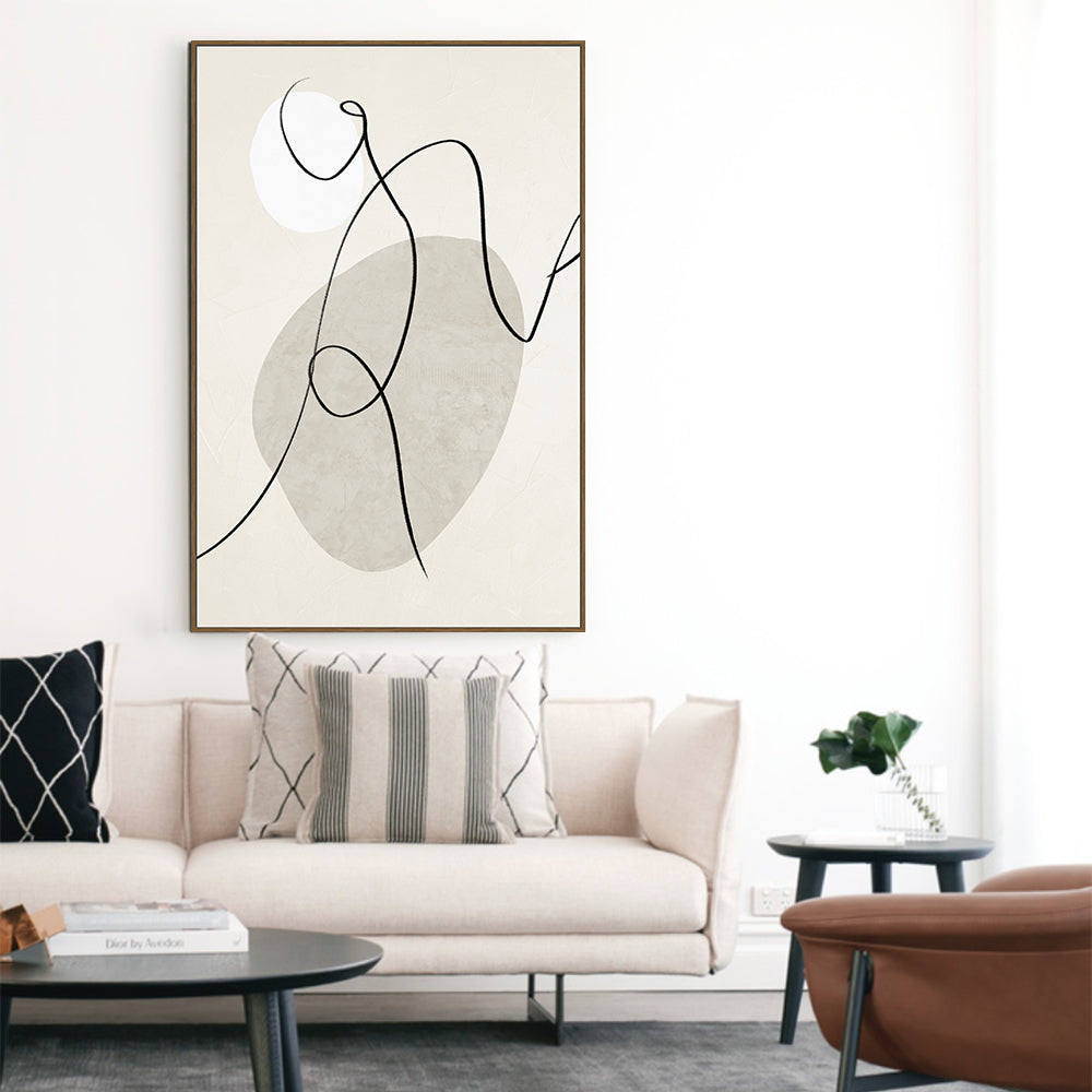 Minimalism - Graceful Lines And Subtle Tones Canvas Wall Art