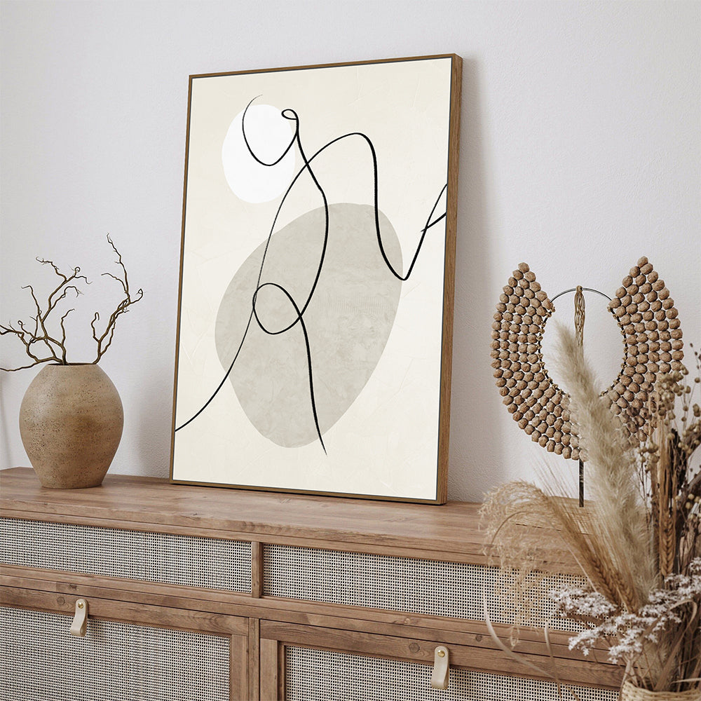 Minimalism - Graceful Lines And Subtle Tones Canvas Wall Art