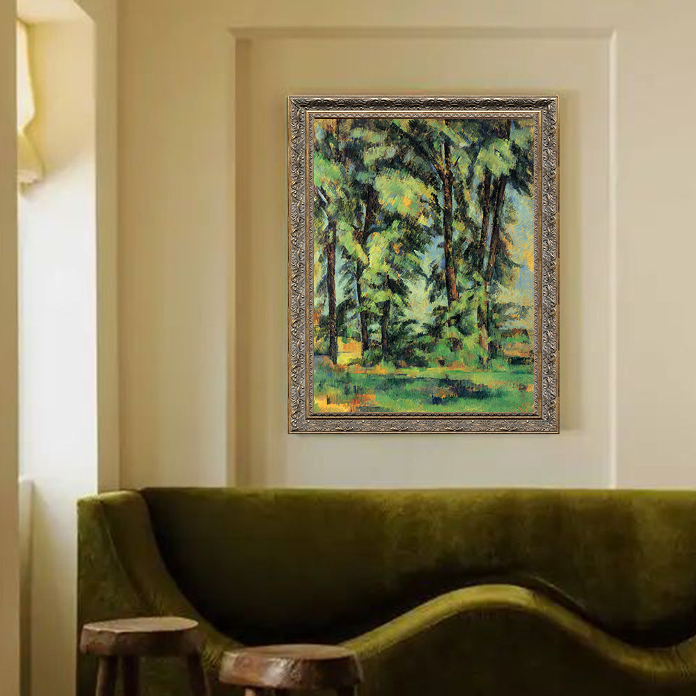 Les Grands Arbres au Jas de Bouffan By Paul Cézanne