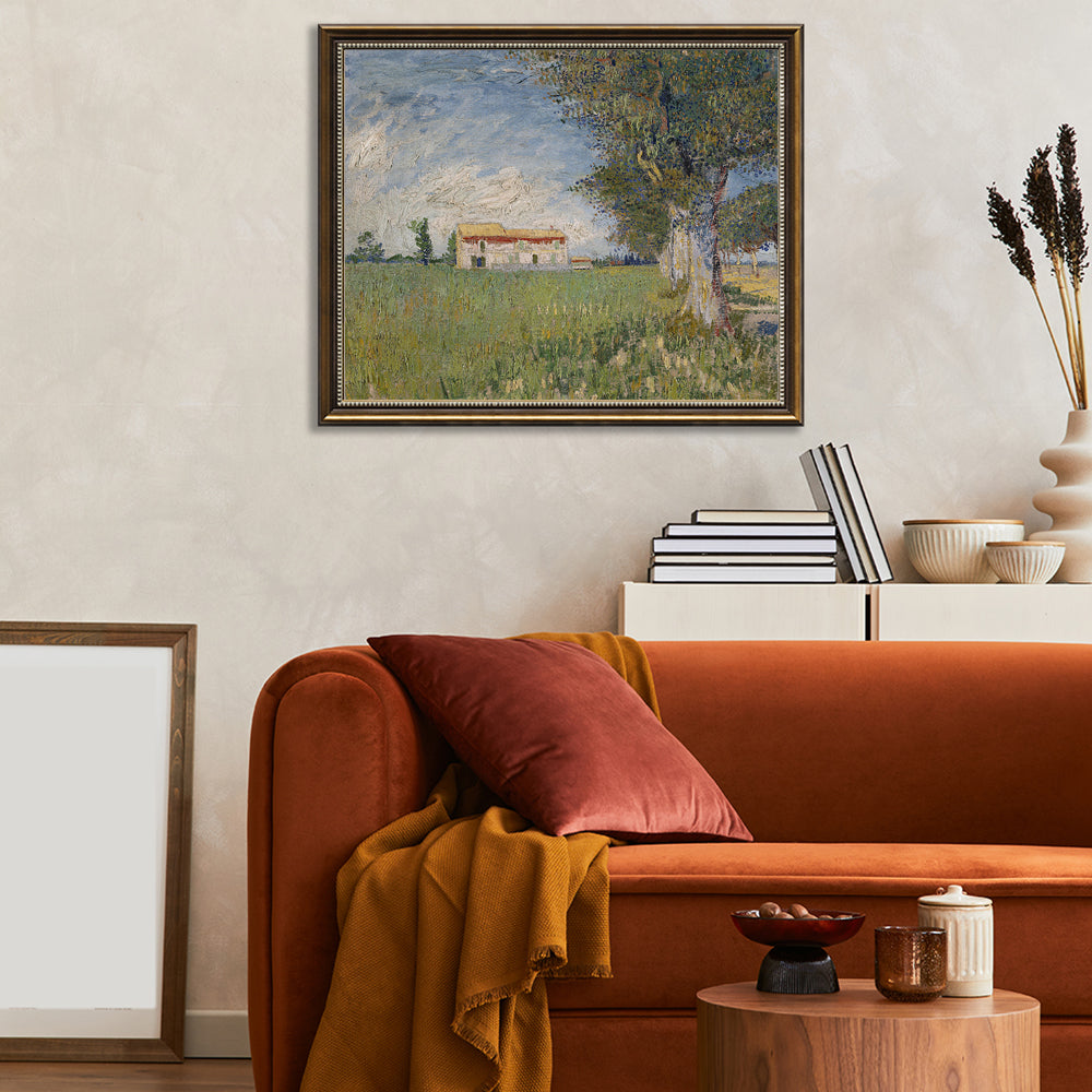 Vincent van Gogh's "Farmhouse in a Wheatfield"