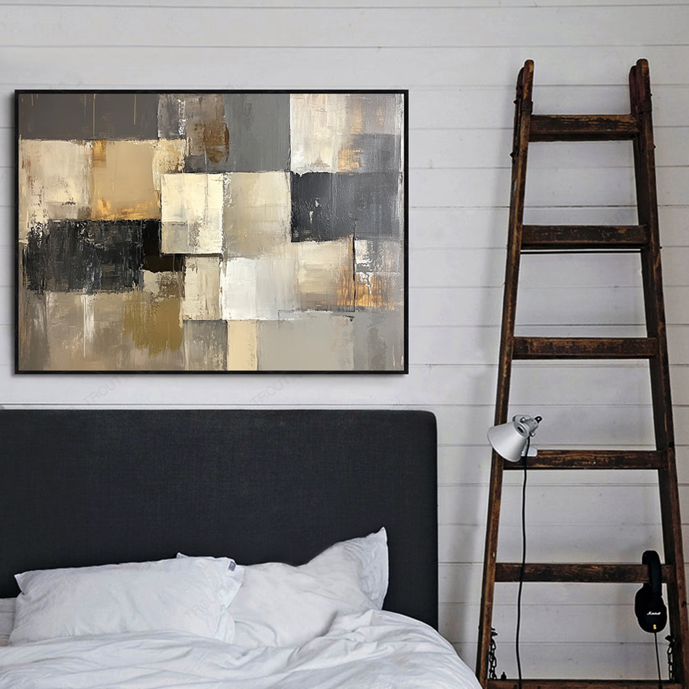 Modern Abstract Geometric Canvas Wall Art