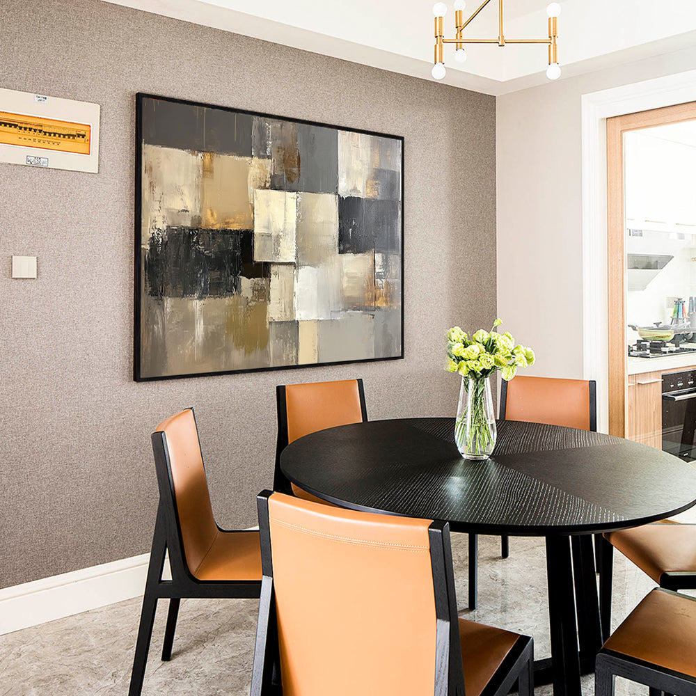 Modern Abstract Geometric Canvas Wall Art