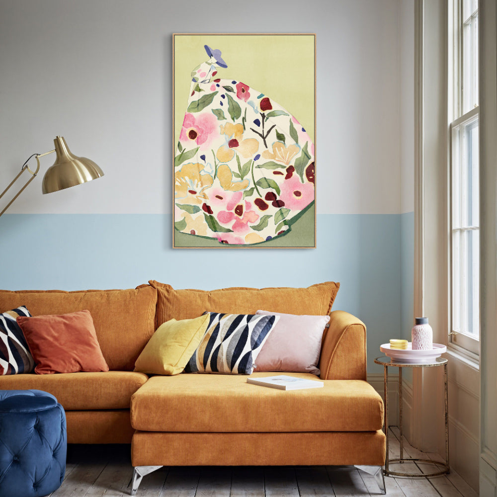 Blossoming Radiance Vibrant Floral Canvas Wall Art