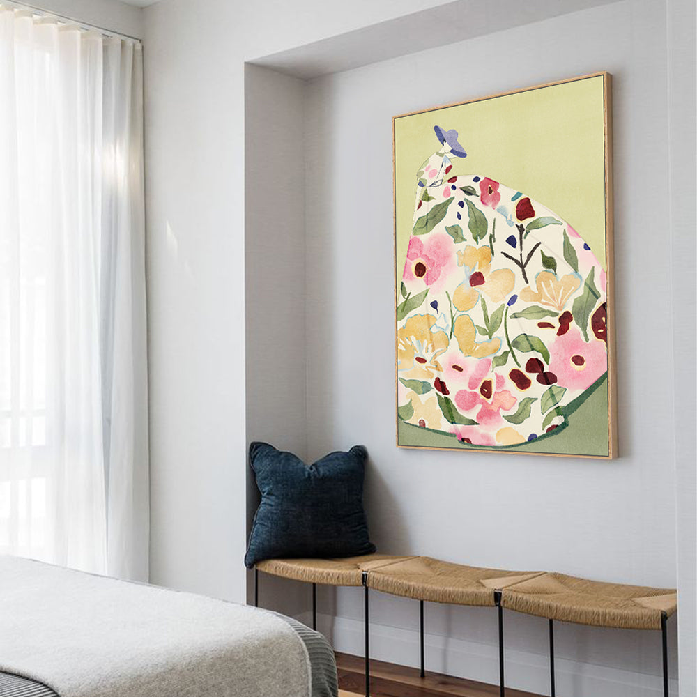 Blossoming Radiance Vibrant Floral Canvas Wall Art