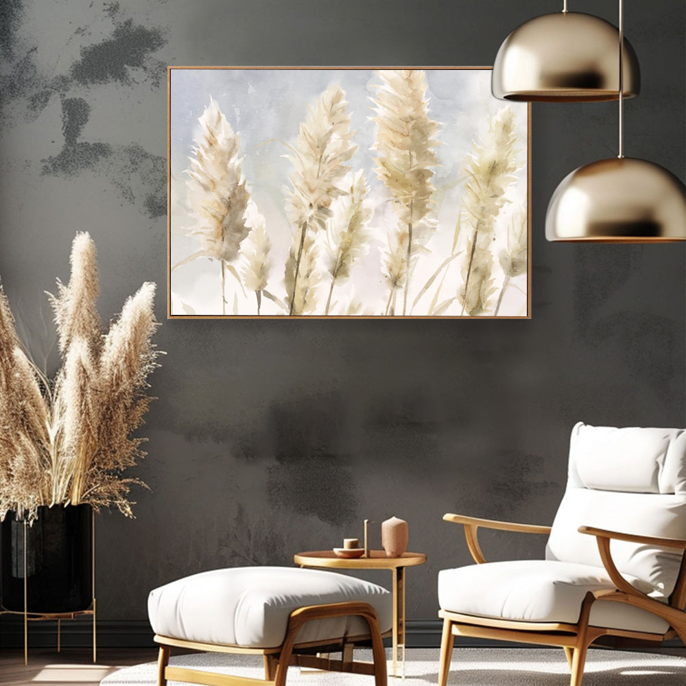 Golden Wheat Fields Canvas Wall Art