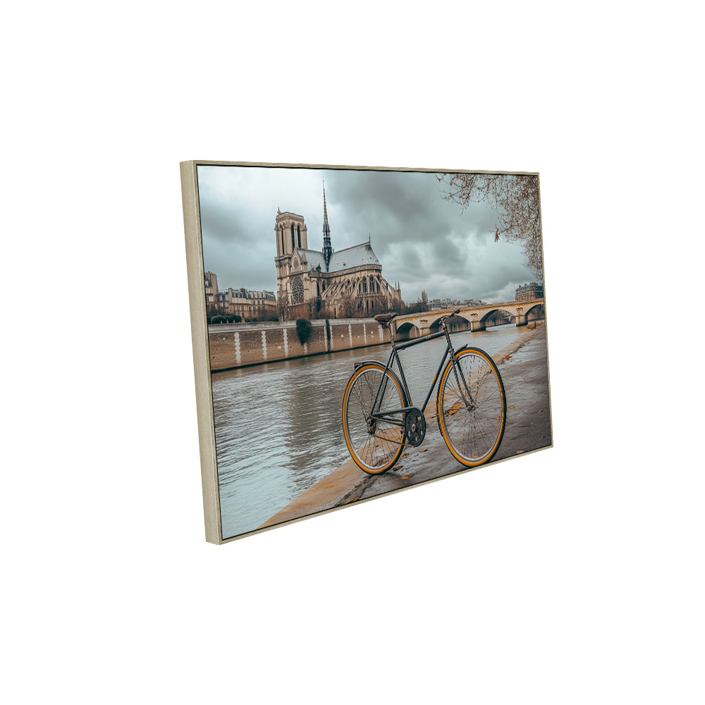 Parisian Charm Canvas Wall Art - Timeless Elegance by the Seine