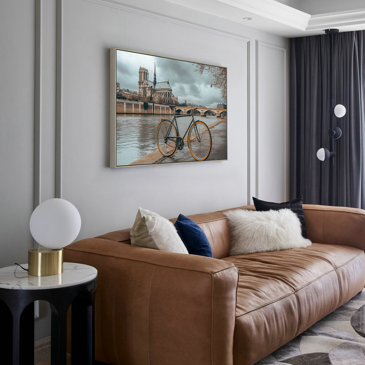 Parisian Charm Canvas Wall Art - Timeless Elegance by the Seine
