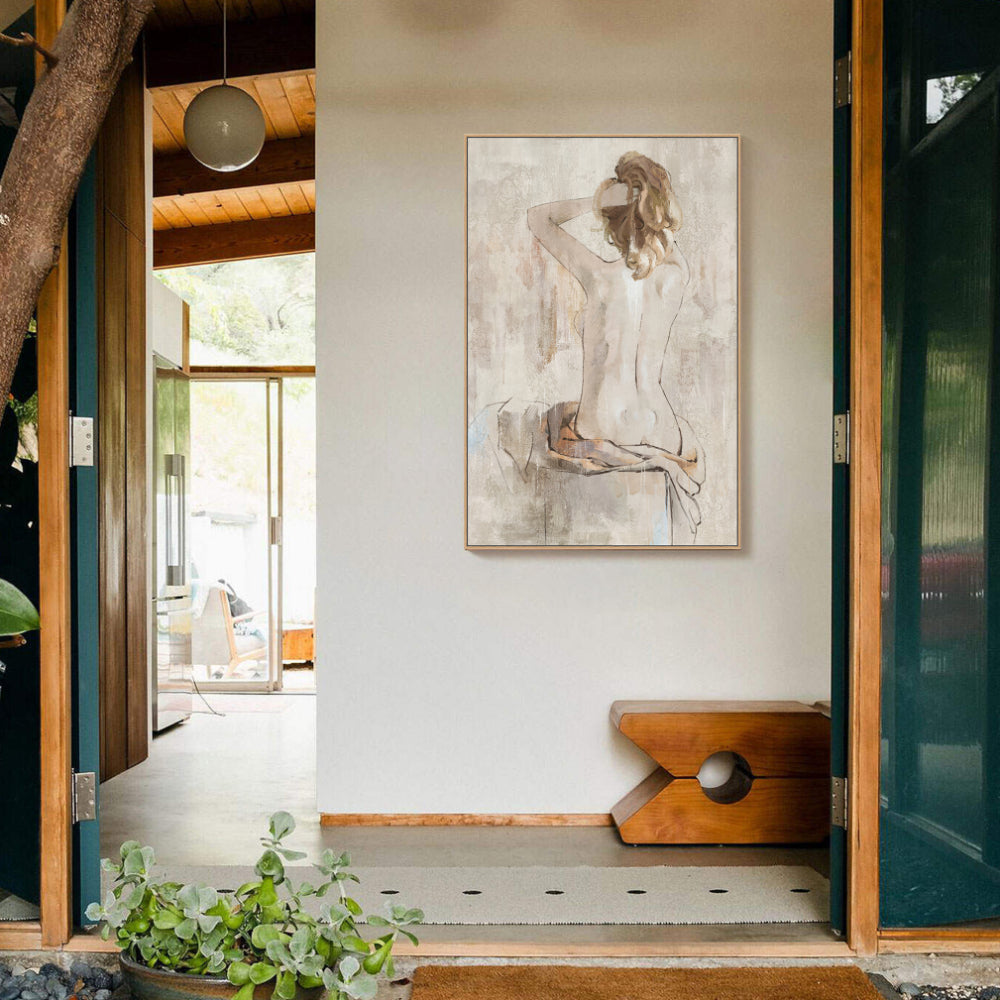 Graceful Silhouette Modern Minimalist Figurative Canvas Wall Art