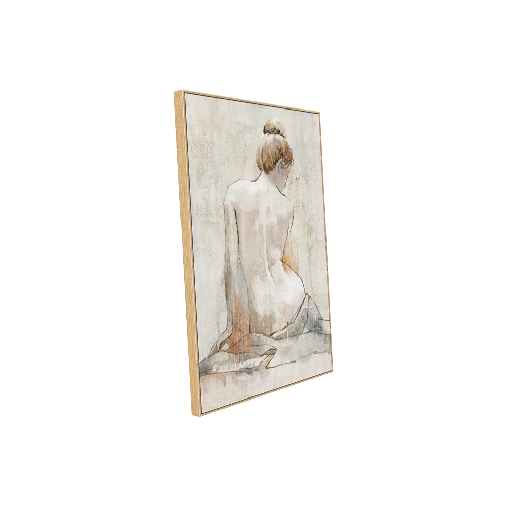 Ethereal Beauty Minimalist Figurative Canvas Wall Art