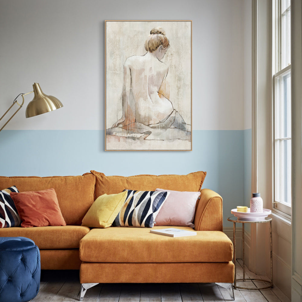 Ethereal Beauty Minimalist Figurative Canvas Wall Art