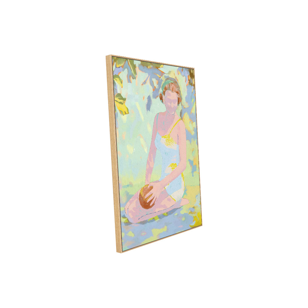 Pastel Summer Vibes Vintage-Inspired Canvas Wall Art
