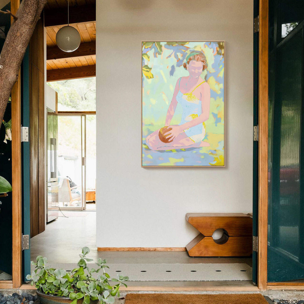 Pastel Summer Vibes Vintage-Inspired Canvas Wall Art