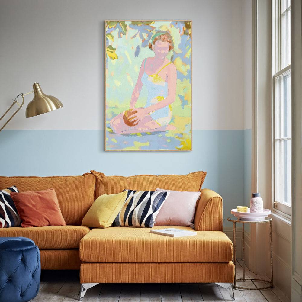 Pastel Summer Vibes Vintage-Inspired Canvas Wall Art