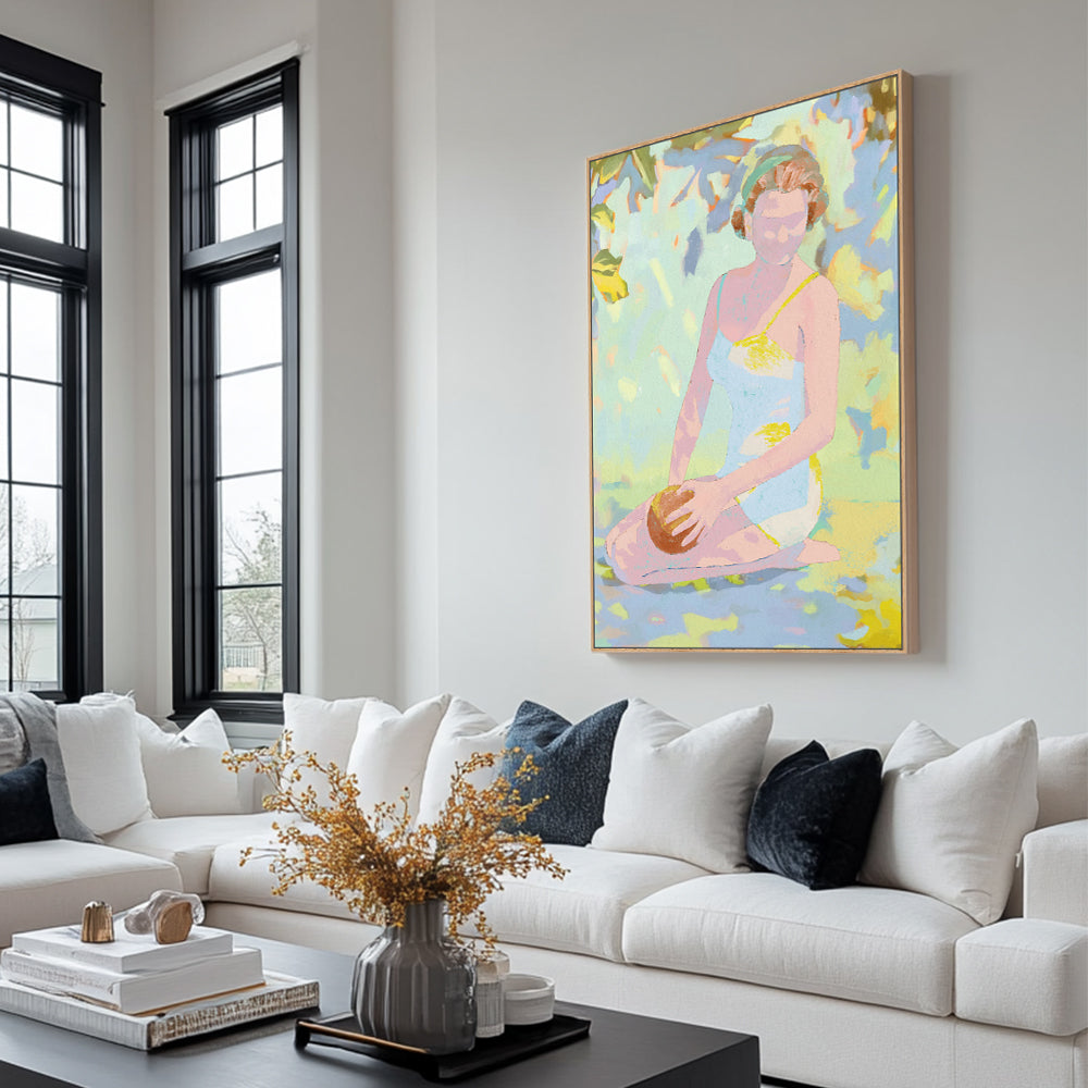 Pastel Summer Vibes Vintage-Inspired Canvas Wall Art