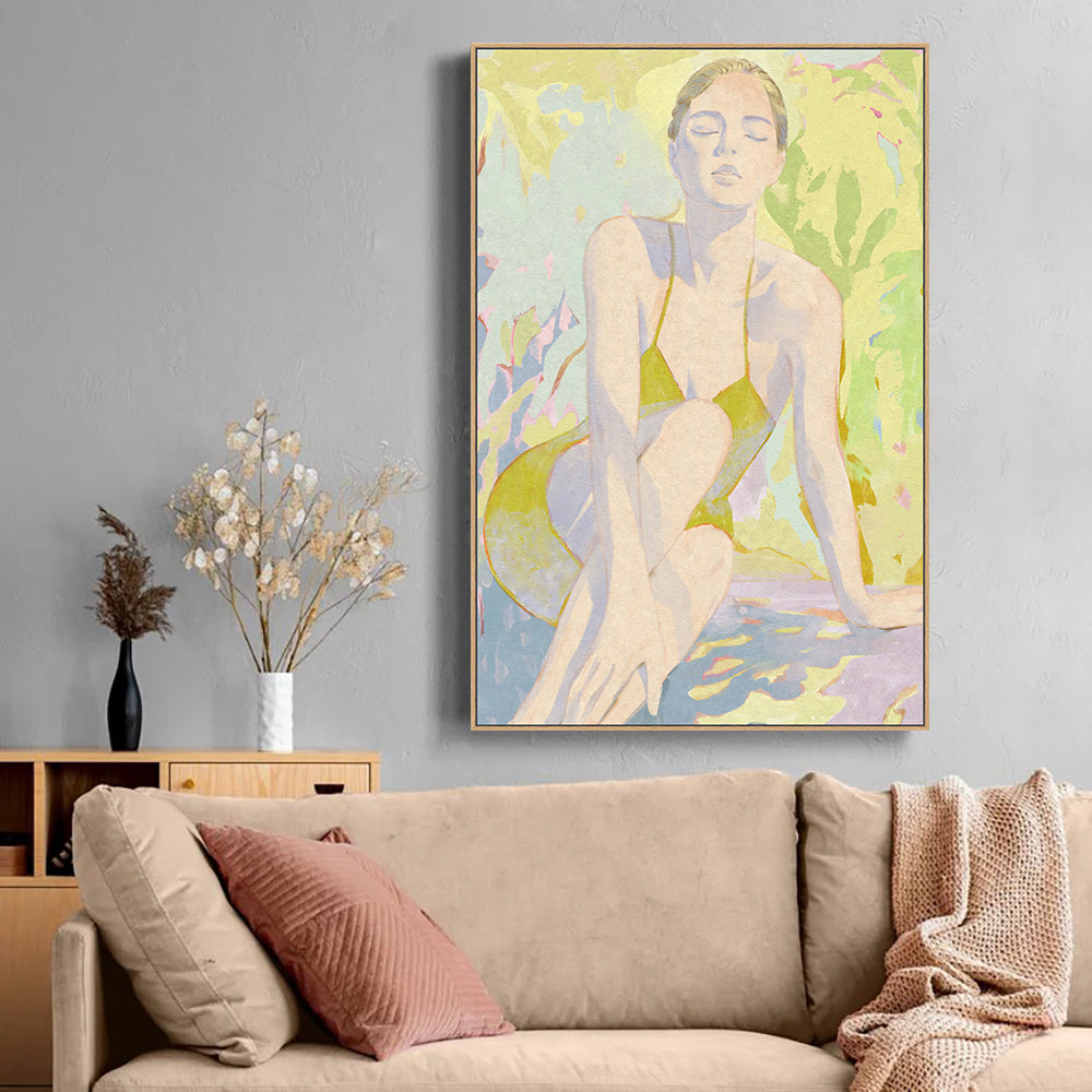 Serene Sunlit Bliss Canvas Wall Art