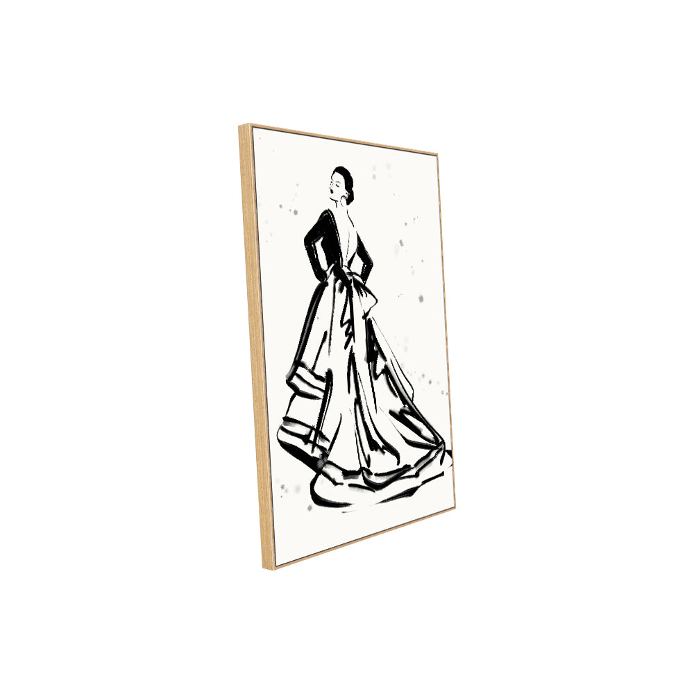Timeless Fashion Sketch Canvas Wall Art