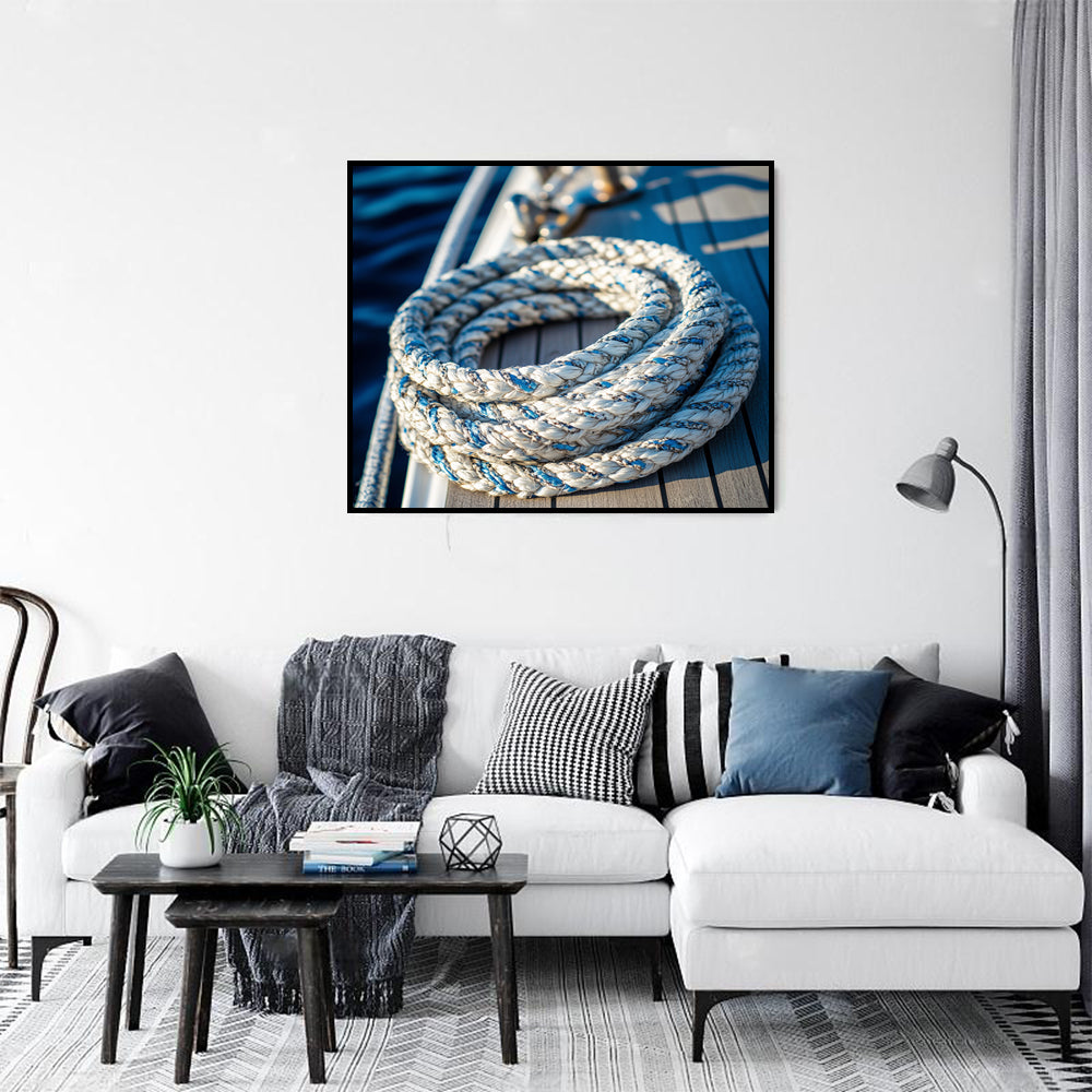 Nautical Rope Elegance-Canvas Wall Art