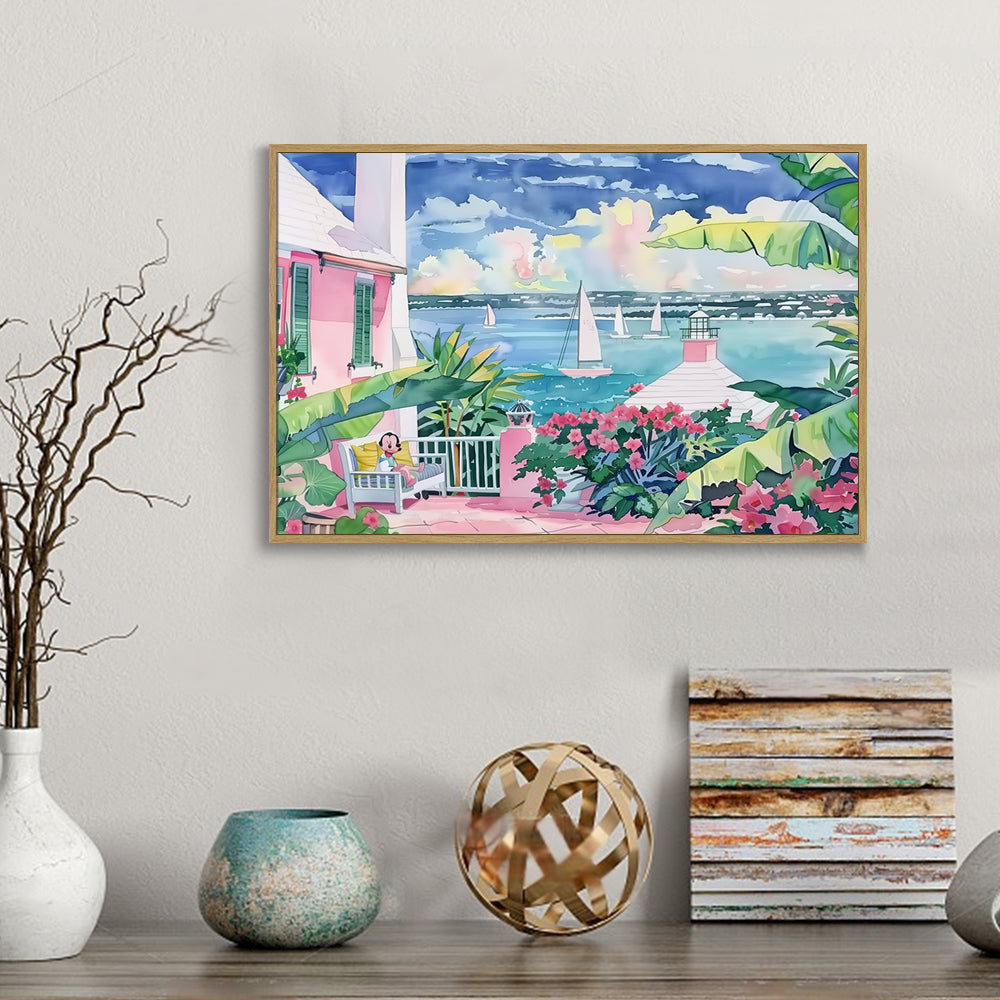 Tropical Paradise Canvas Wall Art