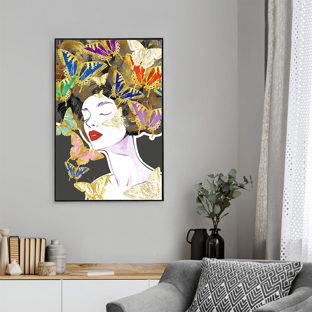 Butterfly Dreams And Whimsical Beauty Canvas Wall Art