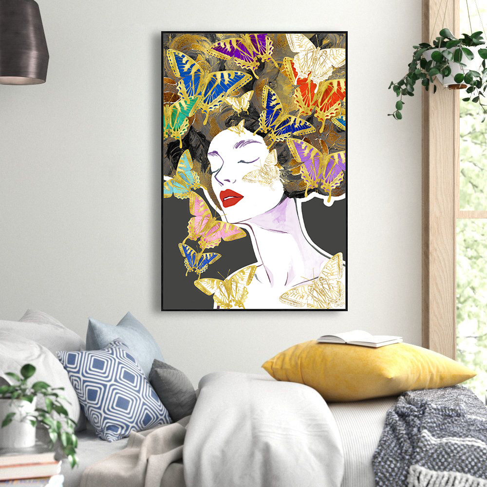 Butterfly Dreams And Whimsical Beauty Canvas Wall Art