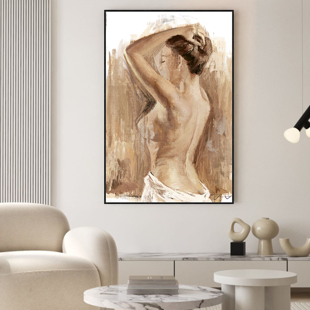 Elegant Nude Canvas Wall Art