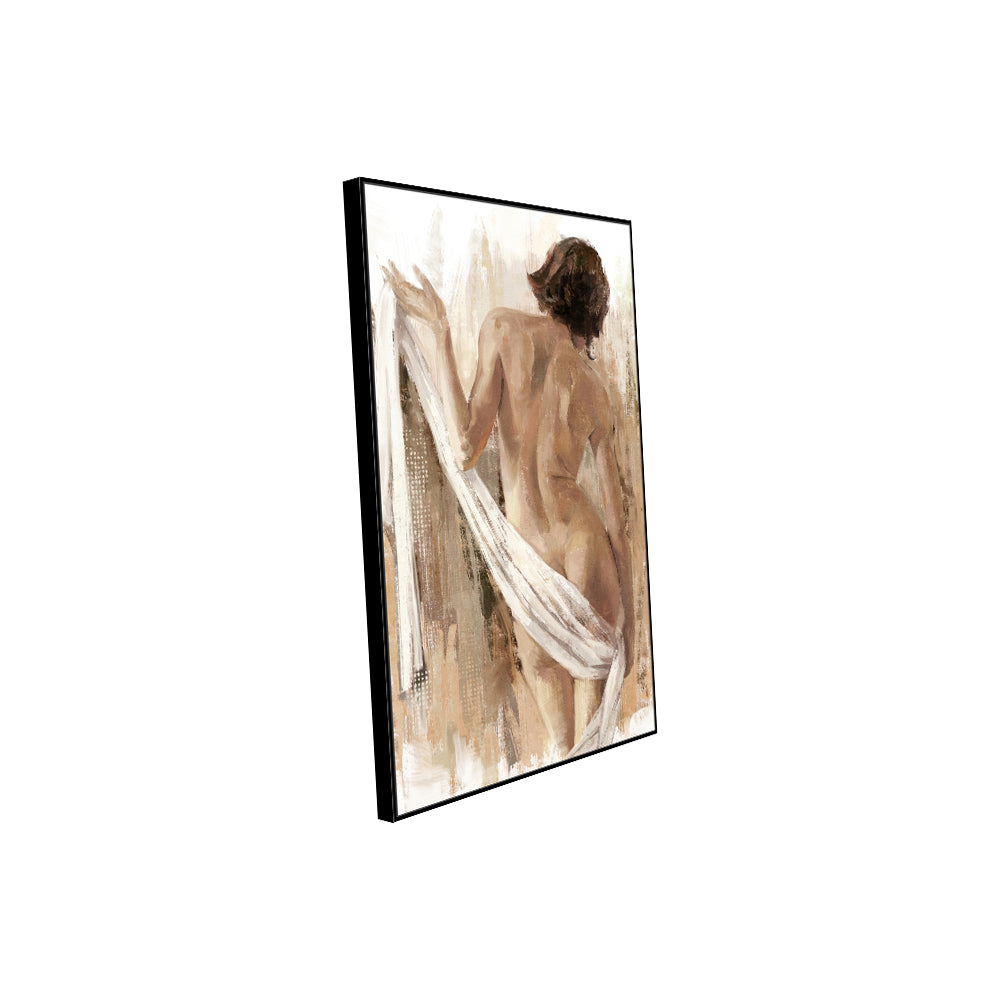 Graceful Nude Silhouette Canvas Wall Art