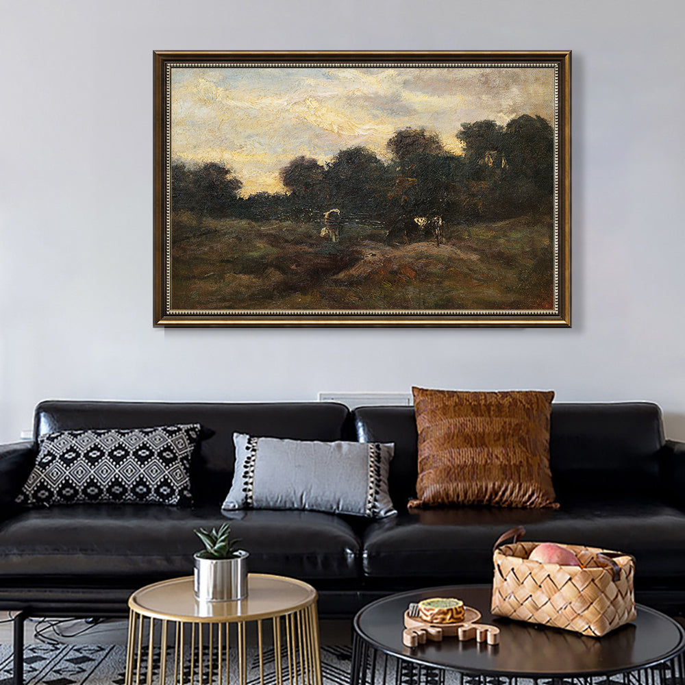 Cows In The Meadow By Vincent Van Gogh