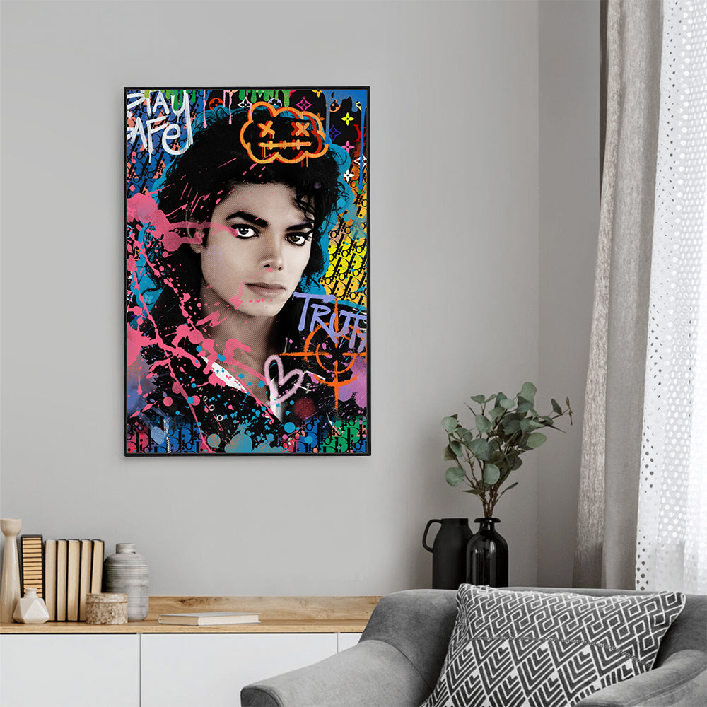 Pop Art Legend "Micheal Jackson" Canvas Wall Art