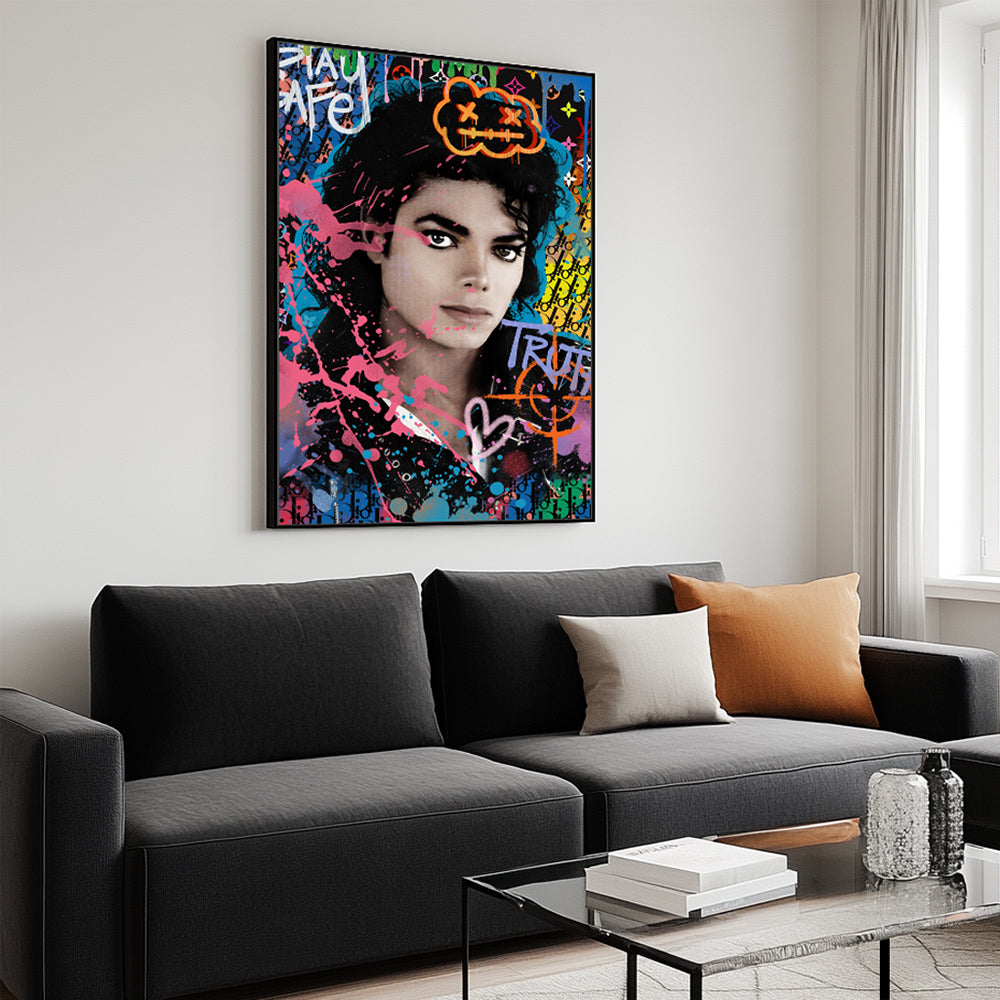 Pop Art Legend "Micheal Jackson" Canvas Wall Art