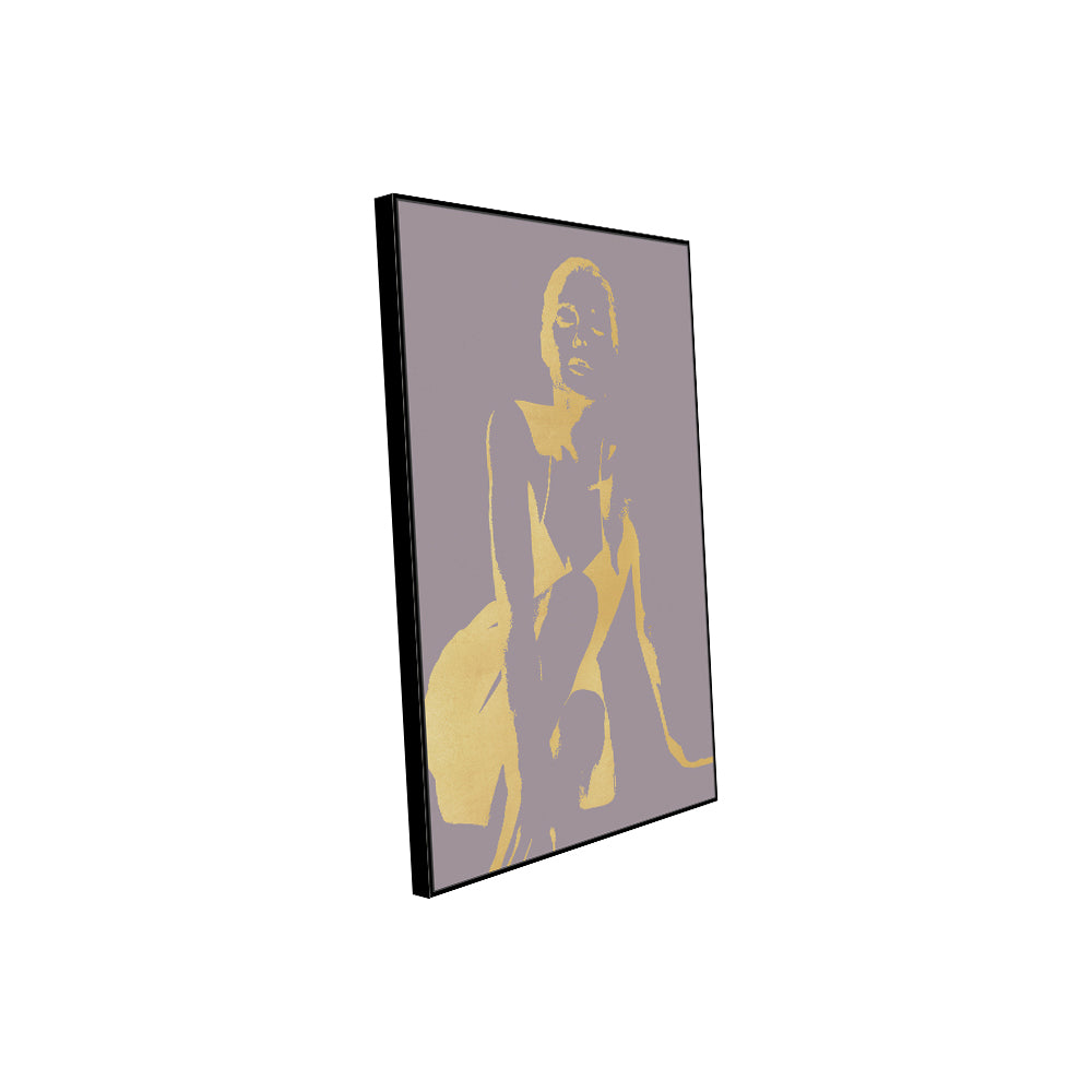 Minimalist Golden Silhouette Canvas Wall Art