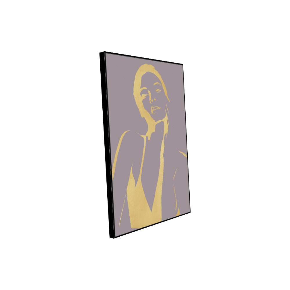 Golden Glow Silhouette Canvas Wall Art
