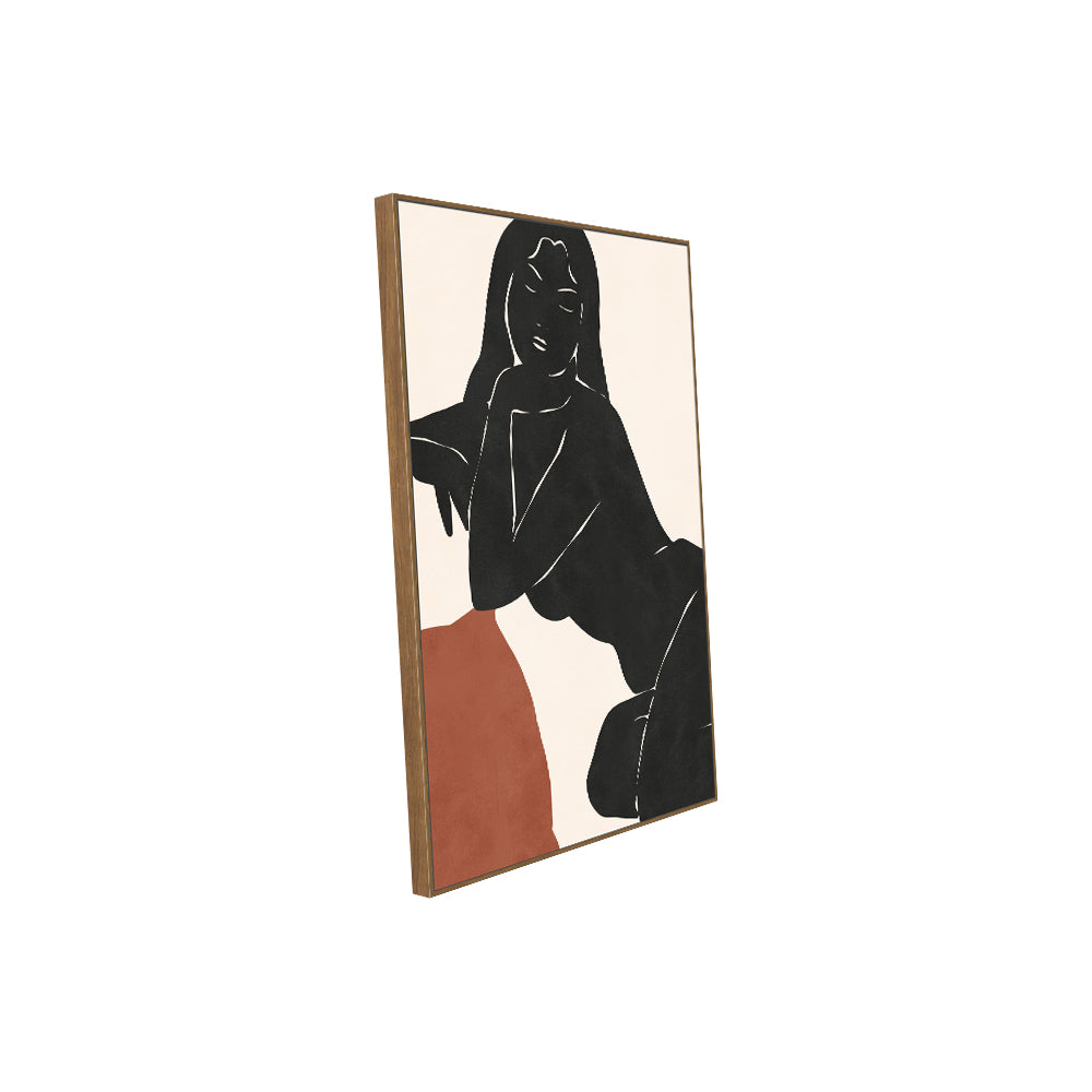 Minimalist Elegance Female Canvas Wall Art