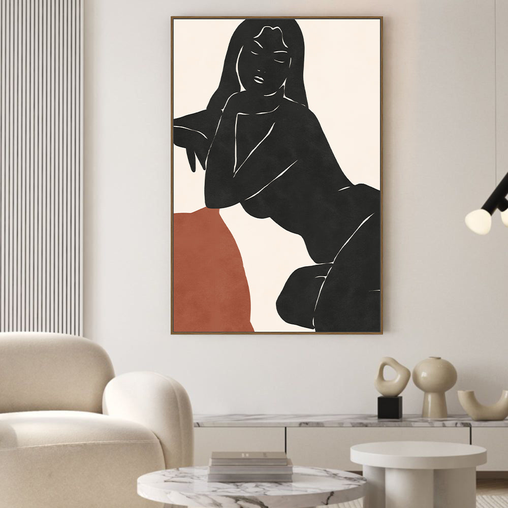Minimalist Elegance Female Canvas Wall Art