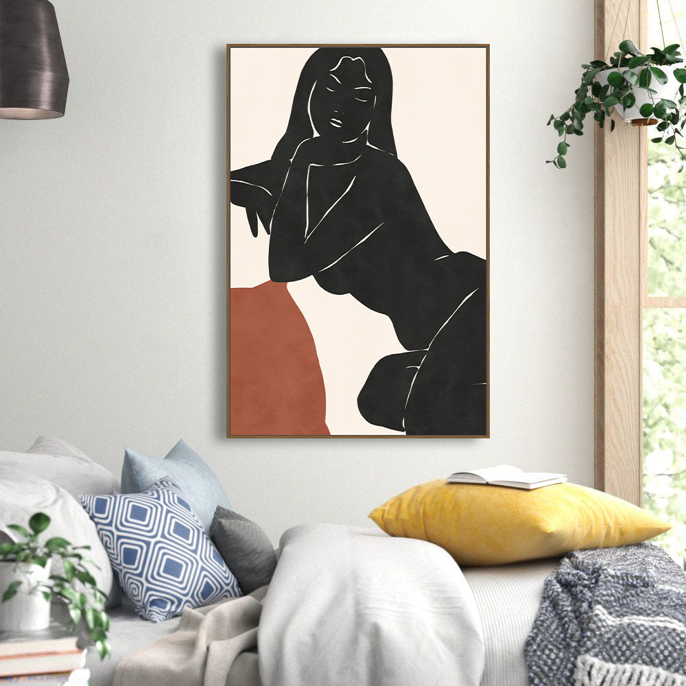 Minimalist Elegance Female Canvas Wall Art