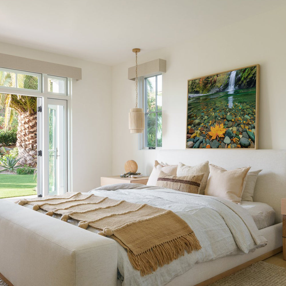 Serenity of Autumn Creek Canvas Wall Art