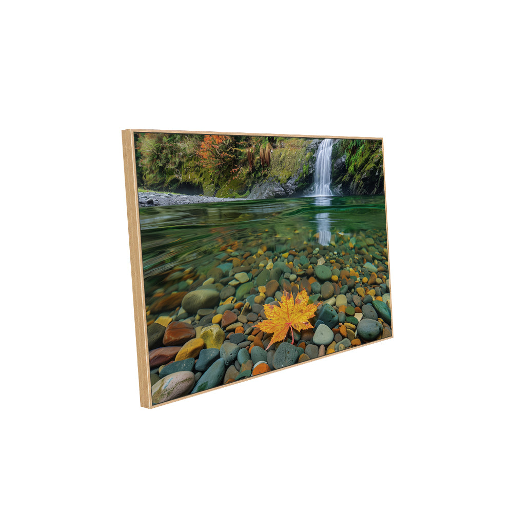 Serenity of Autumn Creek Canvas Wall Art