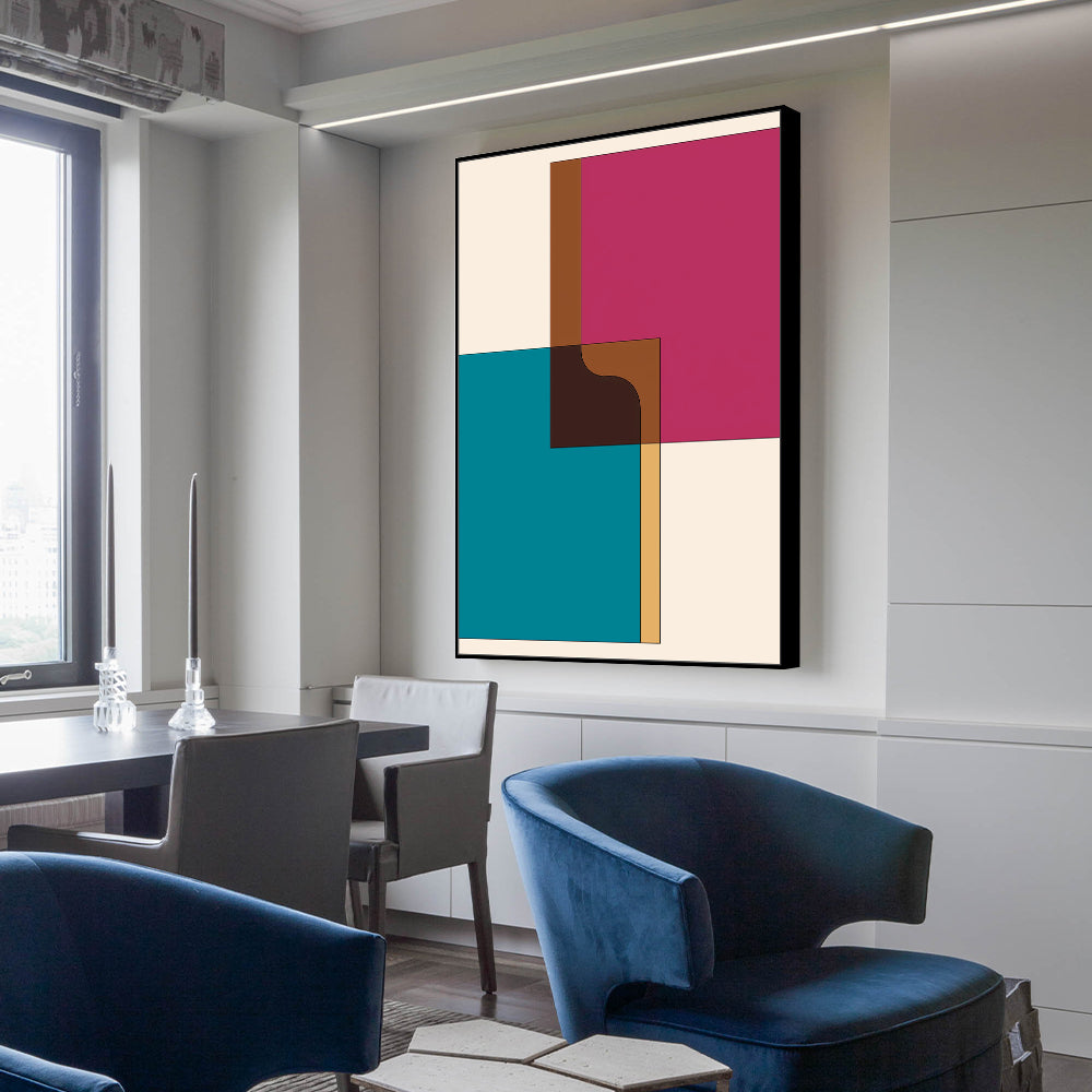 Bold Geometric Canvas Wall Art