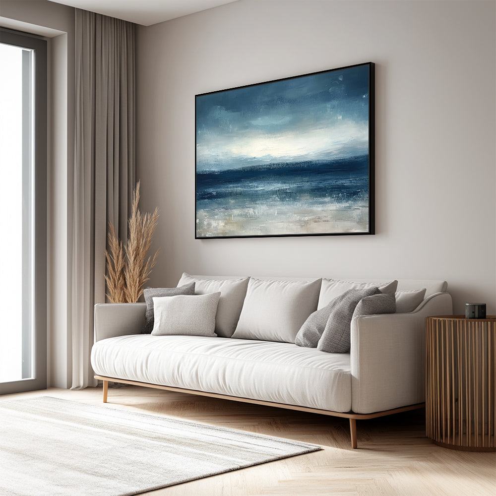Tranquil Ocean Horizon Canvas Wall Art