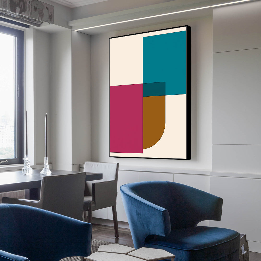 Vibrant Geometric Canvas Wall Art