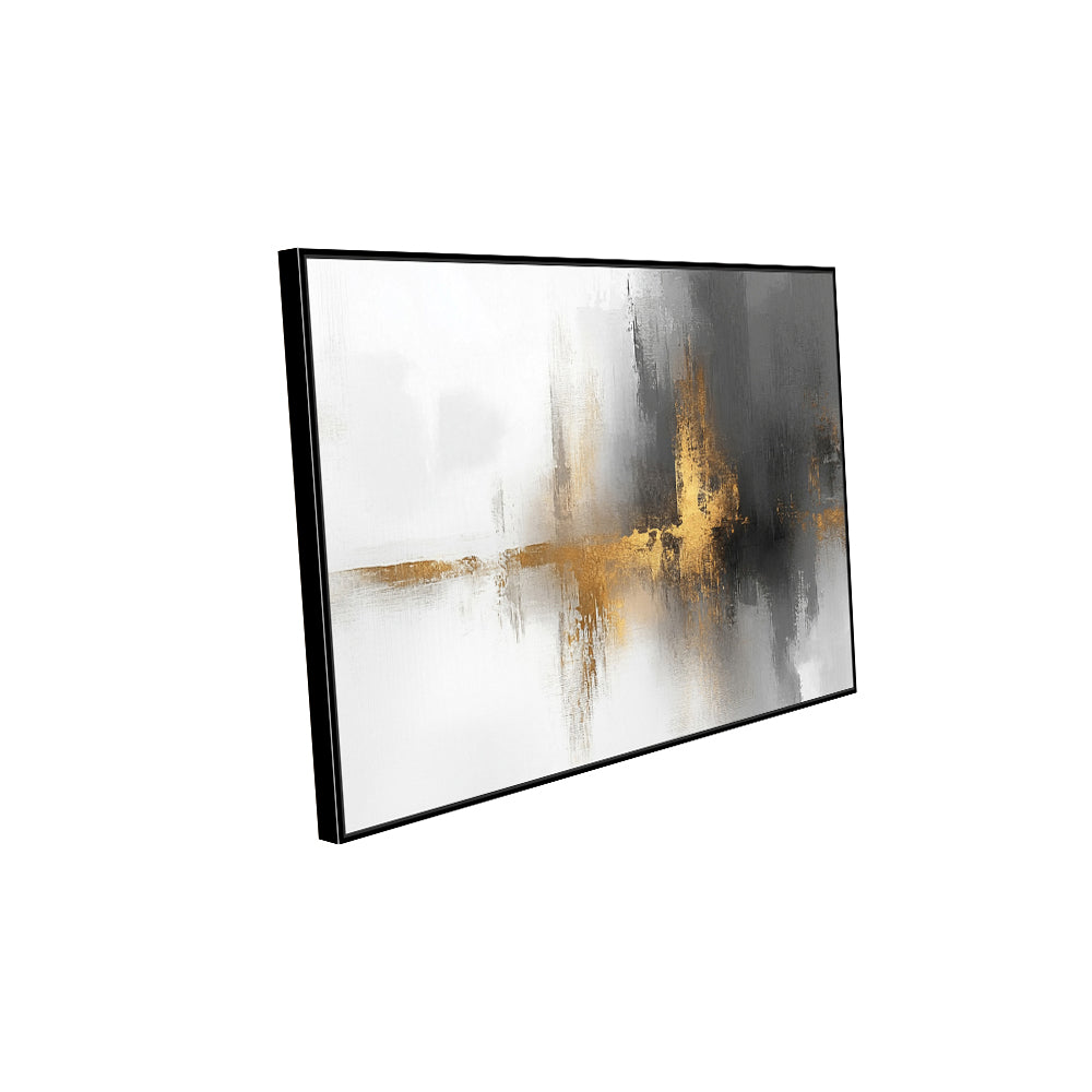 Gold and Gray Canvas Wall Art