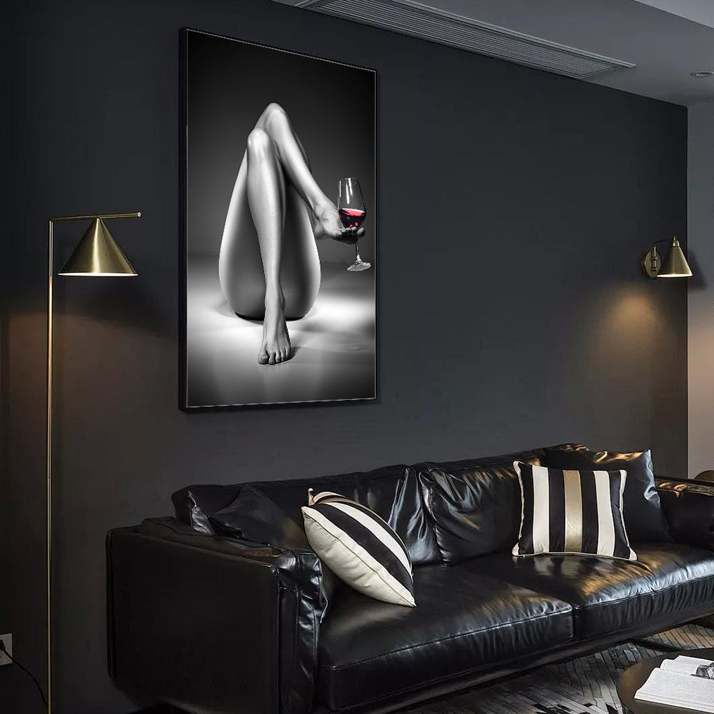 Black And White Elegance - Modern Art Canvas Wall Art