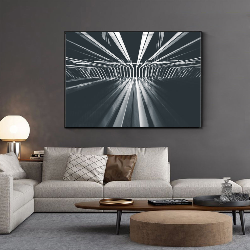 Futuristic Tunnel Canvas Wall Art
